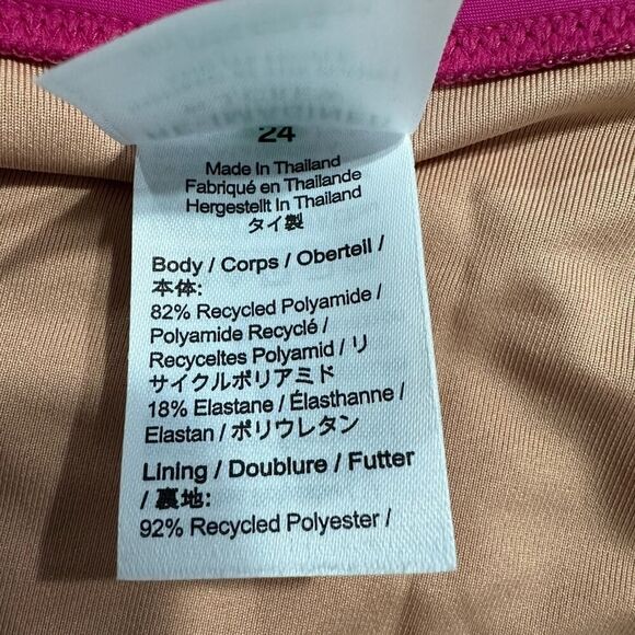 J.Crew One Piece Swimsuit Women's Plus 24 Fuchsia Pink V-Neck Sleeveless NWT - Picture 5 of 10